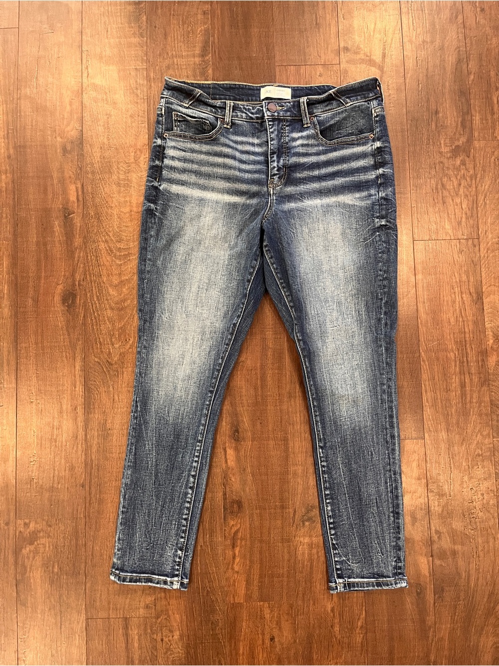 BKE Denim Gabby Curvy Fit High Rise Ankle Skinny Jeans Size 30x27 Medium Wash